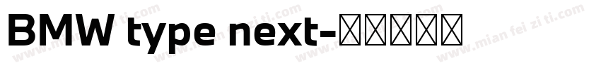BMW type next字体转换